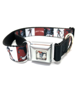 Buckle Down HARLEY QUINN DC Squares Large 13&quot; - 21&quot; Neck Dog Collar - $34.09 CAD