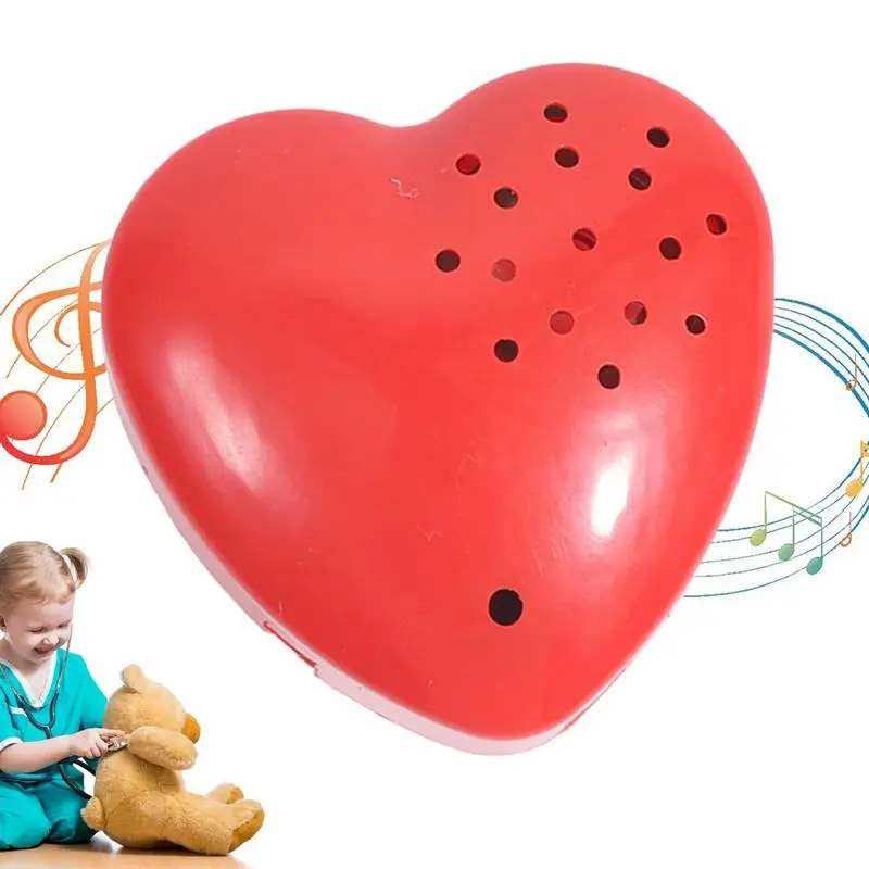 Mini Heart Shaped Voice Recorder Voice Box For Speak Recordable Buttons For Kids - £11.98 GBP+