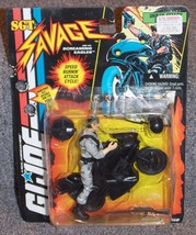 Vintage 1994 GI Joe SGT Savage Speed Burnin Attack Cycle Figure New In Package - £23.14 GBP