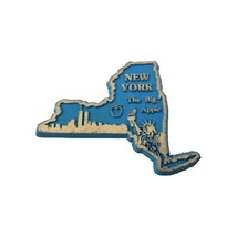 New York, The Big Apple Souvenir Refrigerator Fridge Magnet - $73.76 MXN