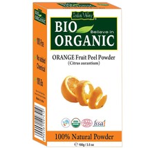 Indus Valley Bio Organic 100% Natural Orange Fruit Peel Powder 100gm - £13.70 GBP