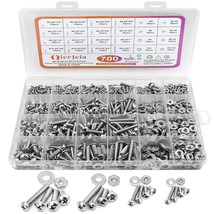 700 Pcs Nuts And Bolts Assortment Kit With Case,Stainless Steel Phillips... - $41.93