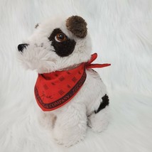 Animal Fair Wells Fargo Jack Dog Plush Red Bandana Stuffed 8&quot; Animal Toy... - £7.89 GBP