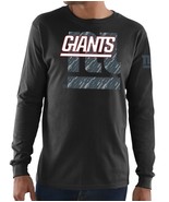 Majestic New York Giants Big &amp; Tall Reflective L/S T-Shirt, Black - $21.99