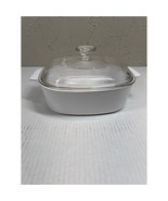 CORNING WARE A-2-B All White Casserole Dish With Glass Lid - €18,79 EUR