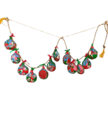 12 Days of Christmas Garland Handmade Fabric Holiday Ornaments 108 in. Long - $52.71 CAD