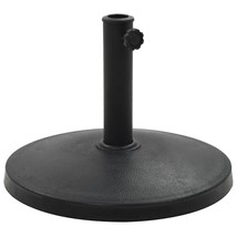  Parasol Base Black Polyresin 22.0 lbs Decorative Inlays - $99.98
