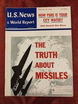 U S News World Report Magazine February 29 1960 Missles City Water - £8.46 GBP