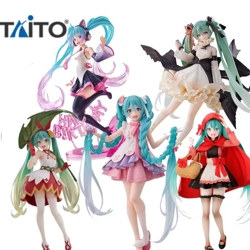 TAITO Original Hatsune Miku Virtual Singer Miku Kawaii Black Clothes Purple Hair - £37.34 GBP+