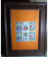 Framed Collectible Stamp Art - Victoria and Albert Visit Belize - $222.02 MXN