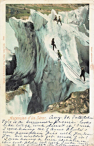 Switzerland~Alpinist~Ascension D&#39;un Serac Glacial ICE~1906 Mountaineer Postcard - £6.20 GBP