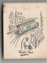 Vintage Strike on Matchbook  ~ horse drawn trolly ~ Cable Car - $11.87