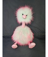 Jellycat London Glittery Pink Mint Green FIZZ POMPOM Plush Bird Emu Ostrich - £14.21 GBP
