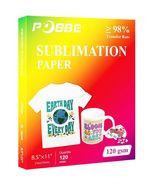 A-SUB Sublimation Paper 8.5x11in 120 Sheets 125gsm Heat Transfer Inkjet - $5.97 CAD