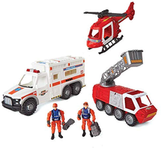 Rescue Helicopter Squad Playset Plastic NEW - £28.50 GBP