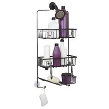 Zenna Home Over-The-Shower Caddy, Oil Rubbed Bronze, 2 Shelves, Soap Dish, Razor - $67.99