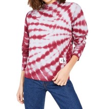 Calvin Klein Womens Tie Dye Mock Neck Cropped Sweater,Dreamcatcher,Small - £46.78 GBP