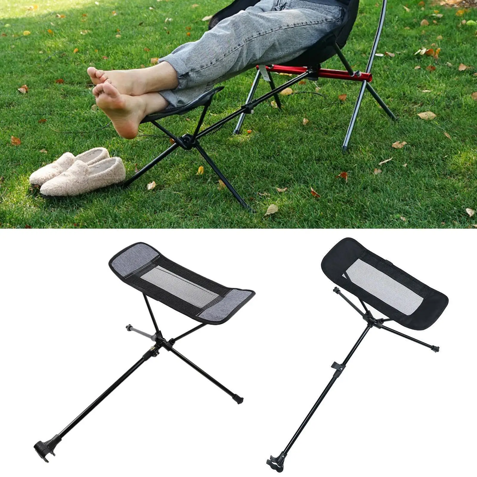 Moon Chair Foot Mop Pedal Portable Folding Stool Camping Chair Outdoor - £31.19 GBP