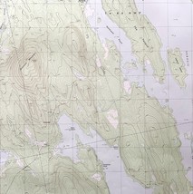 Map Seboeis Lake Maine 1988 Topographic Geological Survey 1:24000 27 x 2... - $44.99