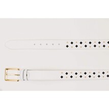 The Infanta White Spike Leather Belt image 4