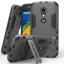 Heavy Duty Armor Case Cover For Motorola Moto G 2 Nd Gen 2014 + Kick-Stand - £18.04 GBP
