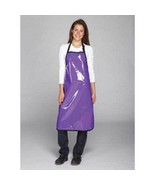 GROOMER BARBER STYLIST Vinyl WATERPROOF PURPLE APRON Bib Grooming Hair R... - $17.99
