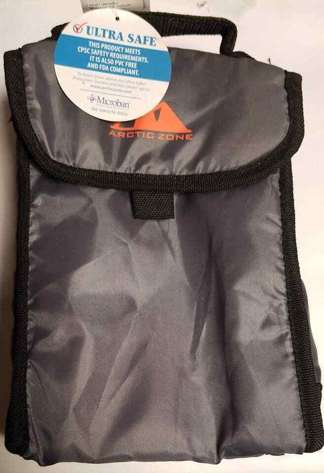 Arctic Zone Insulated Lunch Bag Easy Clean Lining Color Gray (LOC TUB L-38) Item image 2