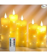 Da by Flickering Flameless Candles with String Lights - $47.86 CAD