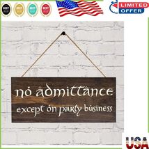 Handcrafted 5in x 12in Wood Sign – No Admittance for Fantasy Lovers - $13.23 CAD