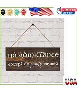 Handcrafted 5in x 12in Wood Sign – No Admittance for Fantasy Lovers - $13.23 CAD