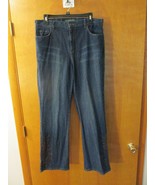 LAUREN JEANS CO Ralph Lauren Denim Blue Jeans 12 High Rise Boot Leg Embe... - £19.87 GBP