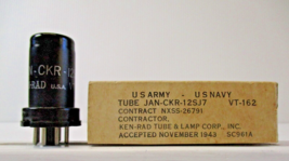 Ken Rad 12SJ7 Vacuum Tube Militarily Grade Tube TV-7 Tested NOS NIB - £3.74 GBP