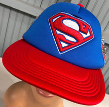 Superman Comic Print Mesh DC Comics Snapback Baseball Cap Hat - £12.45 GBP