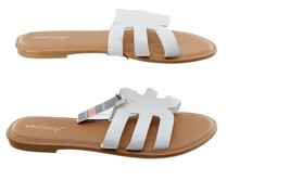 Women Sandals West Loop Women’s White Cushioned Sandals Size M 7/8 - $6.82