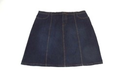 AVENUE JEANS Womens Stylish Comfy Stretch Denim Blue Jeans Jean Skirt  S... - $15.96