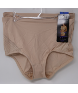 BALI Shaping Brief Panty Seamless Firm Control Tummy Panel XL Beige Lot ... - $27.68