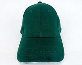 Ball Cap Hat Brushed Twill, 6-Panel, Hunter Green, Adjustable One Size ~... - $9.75