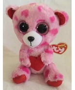 TY Beanie Boos - SWEETIKINS the Pink &amp; Red Hearts Bear Glitter Eyes 6” M... - £7.16 GBP