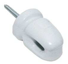 American FarmWorks WP1929 Large Ceramic Lag Screw Insulator, White - $258.69 MXN