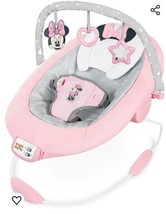 Bright Starts Disney Baby MINNIE MOUSE Comfy Baby Bouncer Soothing Vibra... - £35.19 GBP