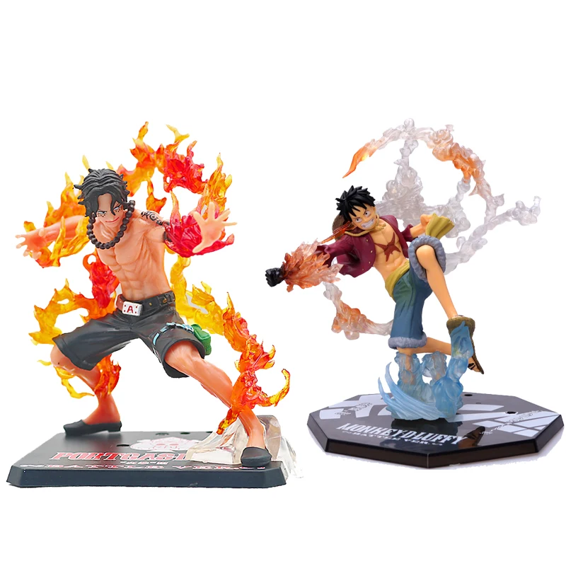 2 Styles One Piece Fire Fist Portgas·D· Ace Monkey·D·Luffy Battle Toy - £14.02 GBP+