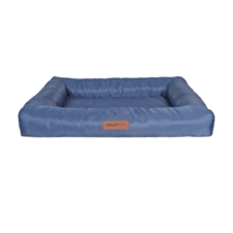 Bed for Dogs, Bolster, Durable, Machine Washable Cover, Blue, 36&quot; x 27 - $39.83
