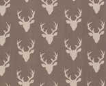 Cotton Hello Bear Buck Forest Deer Head Silhouette Fabric Print by Yard ... - £9.39 GBP