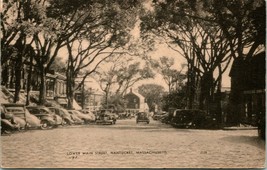 Vtg Postcard c 1930s - Lower Main Street - Nantucket, Massachusetts - Unused - £17.72 GBP