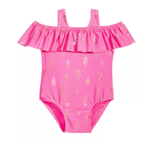 First Impressions Baby Girls Ice Cream-Print Swimsuit ,Chic Pink/24 Months - £12.35 GBP