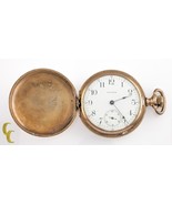 Waltham Antique Full Hunter Gold Filled Pocket Watch Gr 610 Size 16 7 Jewel - $706.00 CAD