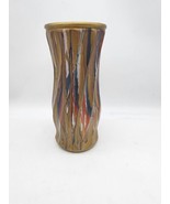 Vtg 12 Inch Art Deco Vase In Autumn Colors . - $1,710.61 MXN
