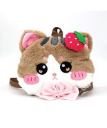 Strawberry Kitty Cat CH84708 3D Plush Mini Backpack Purse 13.5&quot; L - $718.28 MXN