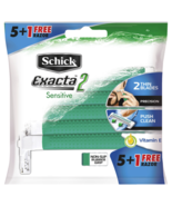 Schick Exacta 2 Sensitive for Men 5 Razors + 1 Bonus - $1,281.53 MXN