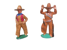 Pair of VTG 1930s-50s Lead Cowboy Figures – Barclay Manoil Style Western... - $19.75